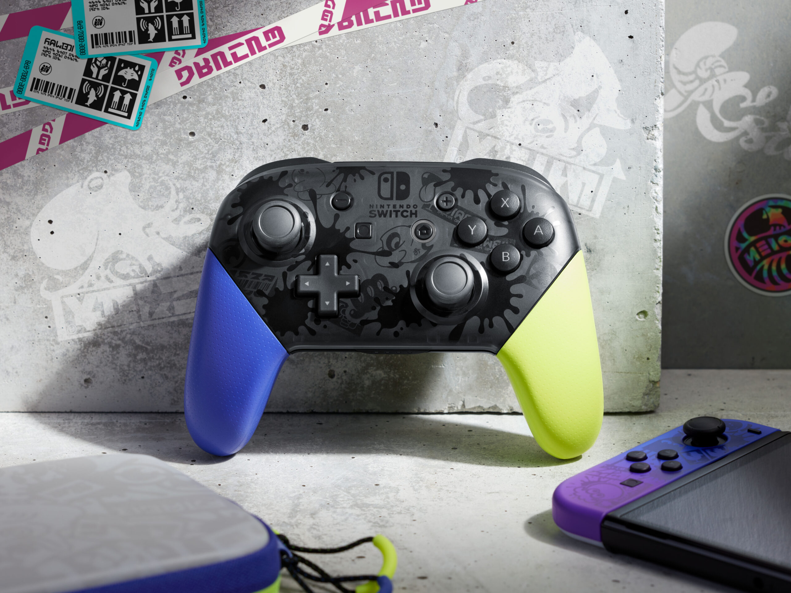 Nintendo Switch Oled Noir avec 1 manette 64 Go édition splatoon 3